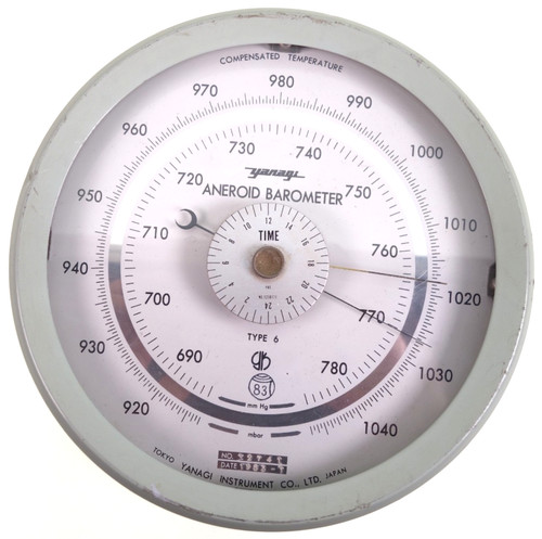 Yanagi aneroid barometer - aneroid, 6
