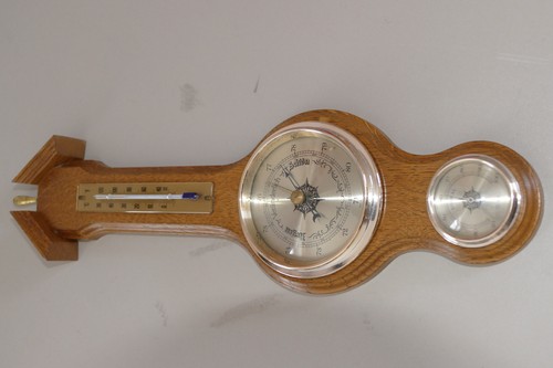 Barometer hygrometer holz - barometer,