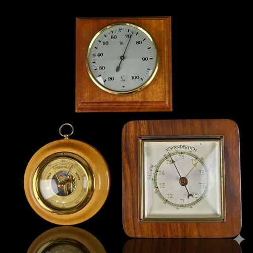 Vintage barometer hygrometer - 3,
