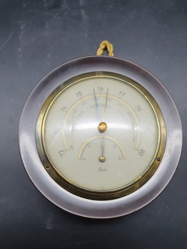 Vintage scholz barometer - vintage,