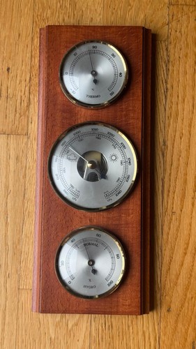 Analoge wetterstation holz - analoge,