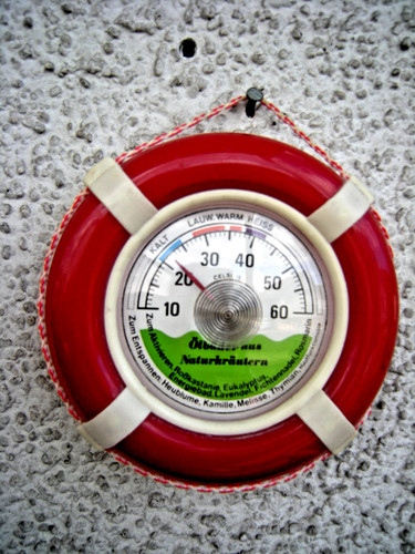 Schönes altes barometer - barometer, in