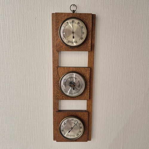 Vintage wetterstation holz - vintage,