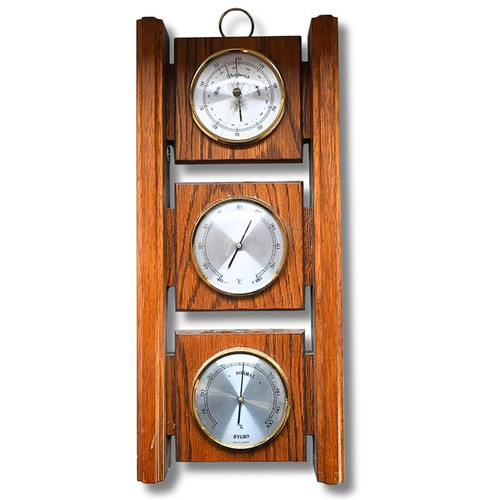 Vintage wetterstation aus - vintage, holz