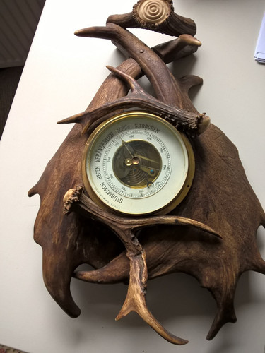 Altes barometer geweih sicher - altes,