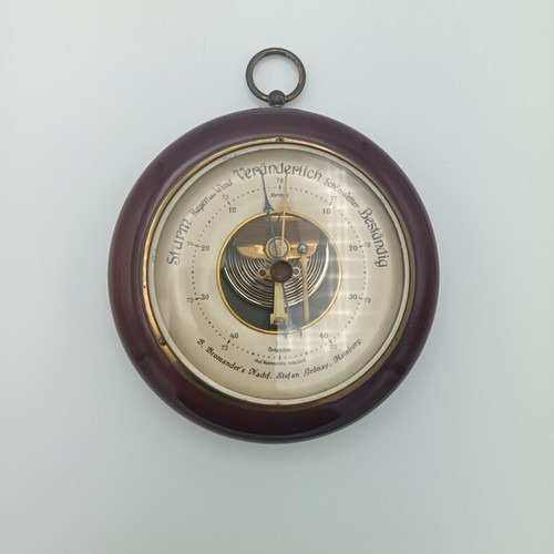 Antikes aneroid barometer - barometer, holz
