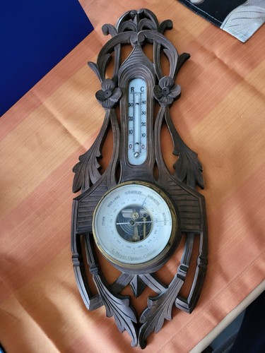 Jugendstil barometer glas mit - barometer,